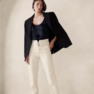 Banana Republic Black Refined Utility Pants- Black - SIZE 0